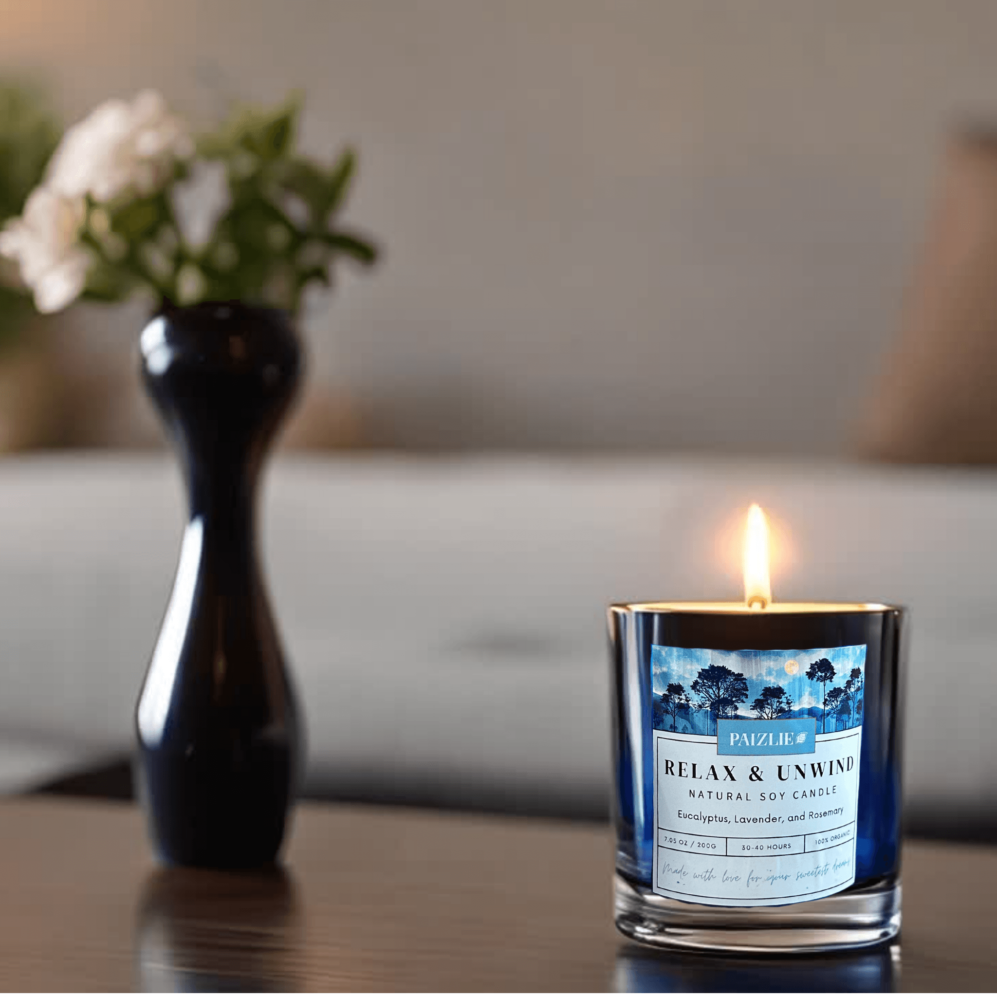 Paizlie Candle Gift Set: Sweet Dreams & Relax & Unwind Soy Candles - paizlie