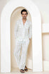 Sage Stripes Loungewear| 100% Cambric Cotton | Men Pajama - paizlie