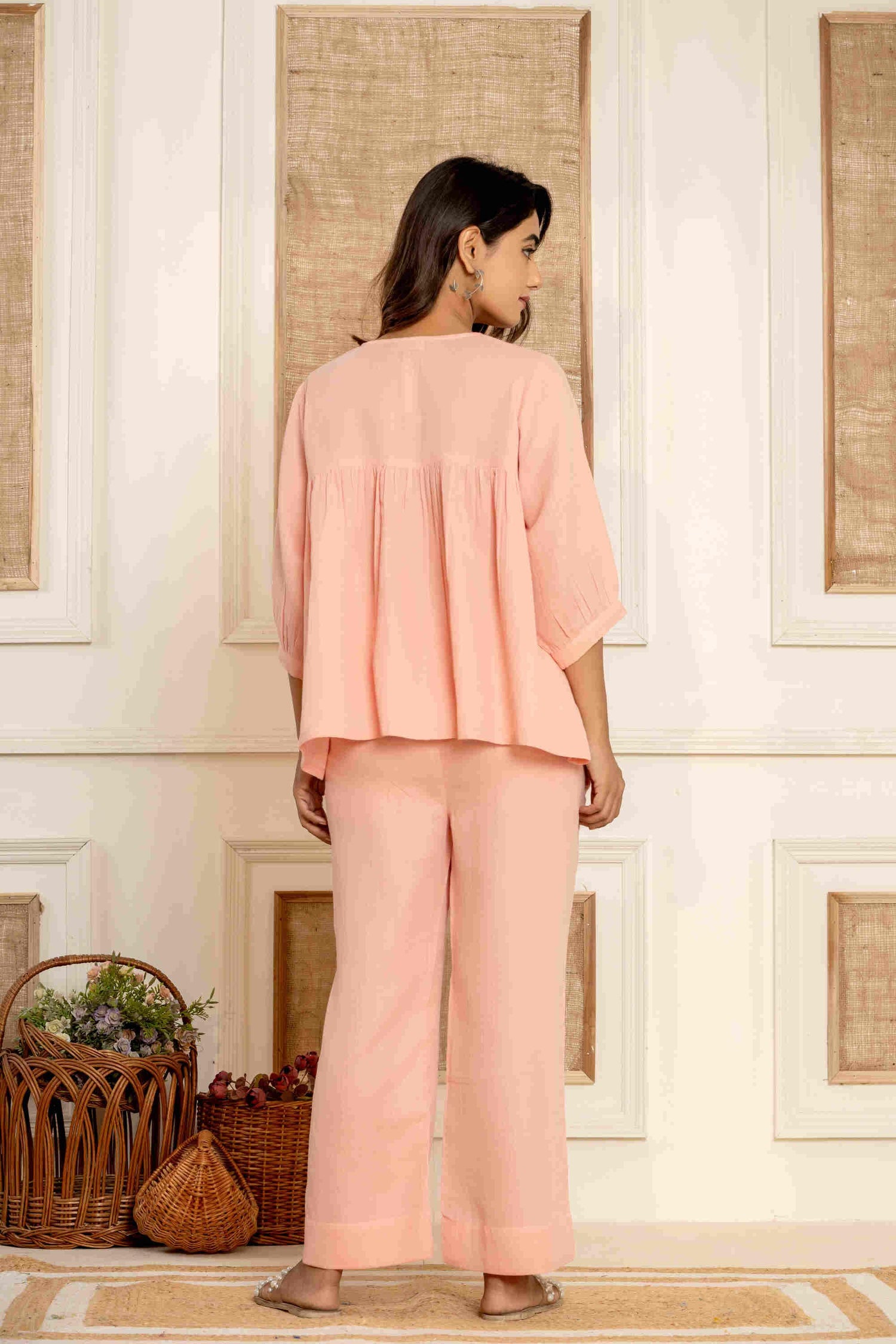 Fuzzy Peach Loungewear | Organic Cotton | Women - paizlie