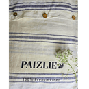 Blue Stripes | 100% Natural European flax Linen Bedsheets | Set of 4 - paizlie