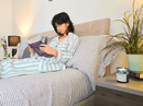 Blue Small Stripes | 100% Natural European Linen Bedsheets | Set of 4 - paizlie