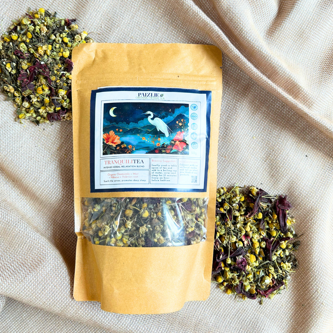 TranquiliTea | Organic Organic Herbal Tea | Chamomile, Mint, Hibiscus, &amp; Valerian Root