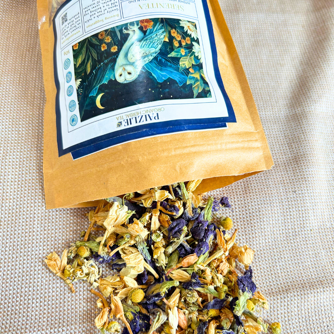 SereniTea | Organic Jasmine, Chamomile, Blue Pea Flower, &amp; Valerian Root