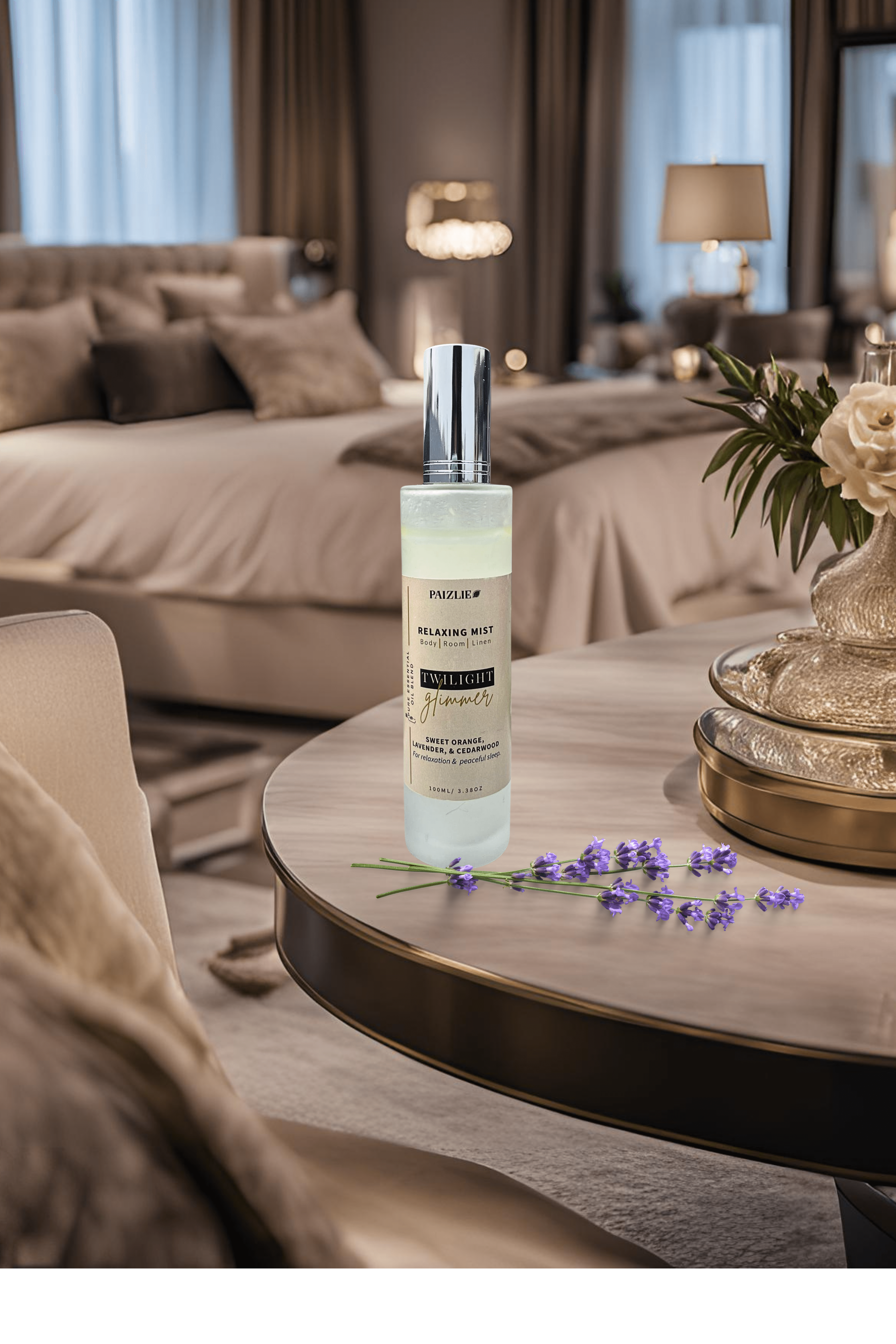 Twilight Glimmer Relaxing Mist |Sweet Orange, Lavender, & Cedarwood