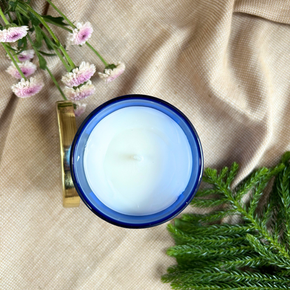 Relax &amp; Unwind Scented Candle | Handmade with Pure Soy Wax | Organic Essential oils of Eucalyptus, Rosemary &amp; Lavender