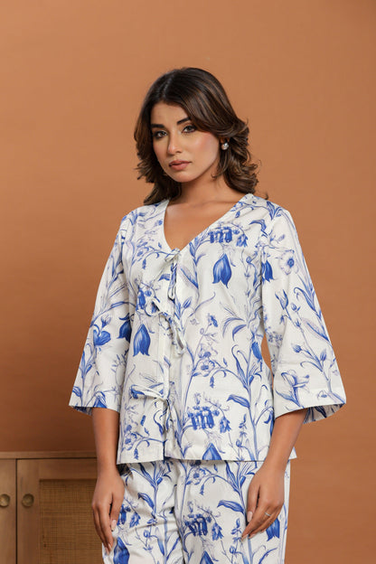 Floral Toile Loungewear | 100% Organic Cotton | Women