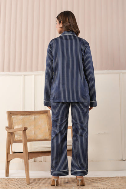 Midnight Stripes Loungewear | 100% Organic Cotton | Unisex