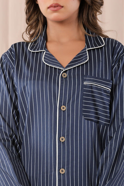 Midnight Stripes Loungewear | 100% Organic Cotton | Unisex