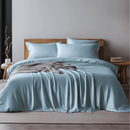 100% Bamboo Blue Solid Bedding Set | Set of 4 - paizlie