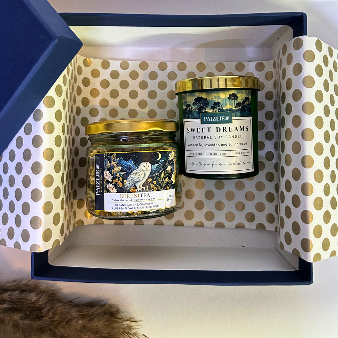 Diwali Gift Box: RoyalTea &amp; Sweet Dreams Candle