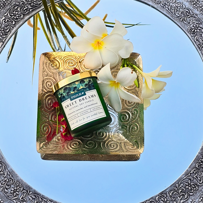 Diwali Gift Box: TranquiliTea, Sweet Dreams Candle &amp; Serenity Drift Roll On