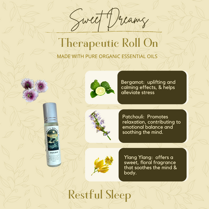 Sweet Dreams Roll-On | Organic Bergamot, Patchouli &amp; Ylang Ylang