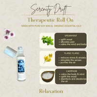 Serenity Drift Roll - On |Organic Spearmint, Camphor & Ylang Ylang - paizlie
