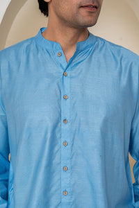 Ocean Waves Loungewear| Mulberry Silk | Men Pajama - paizlie