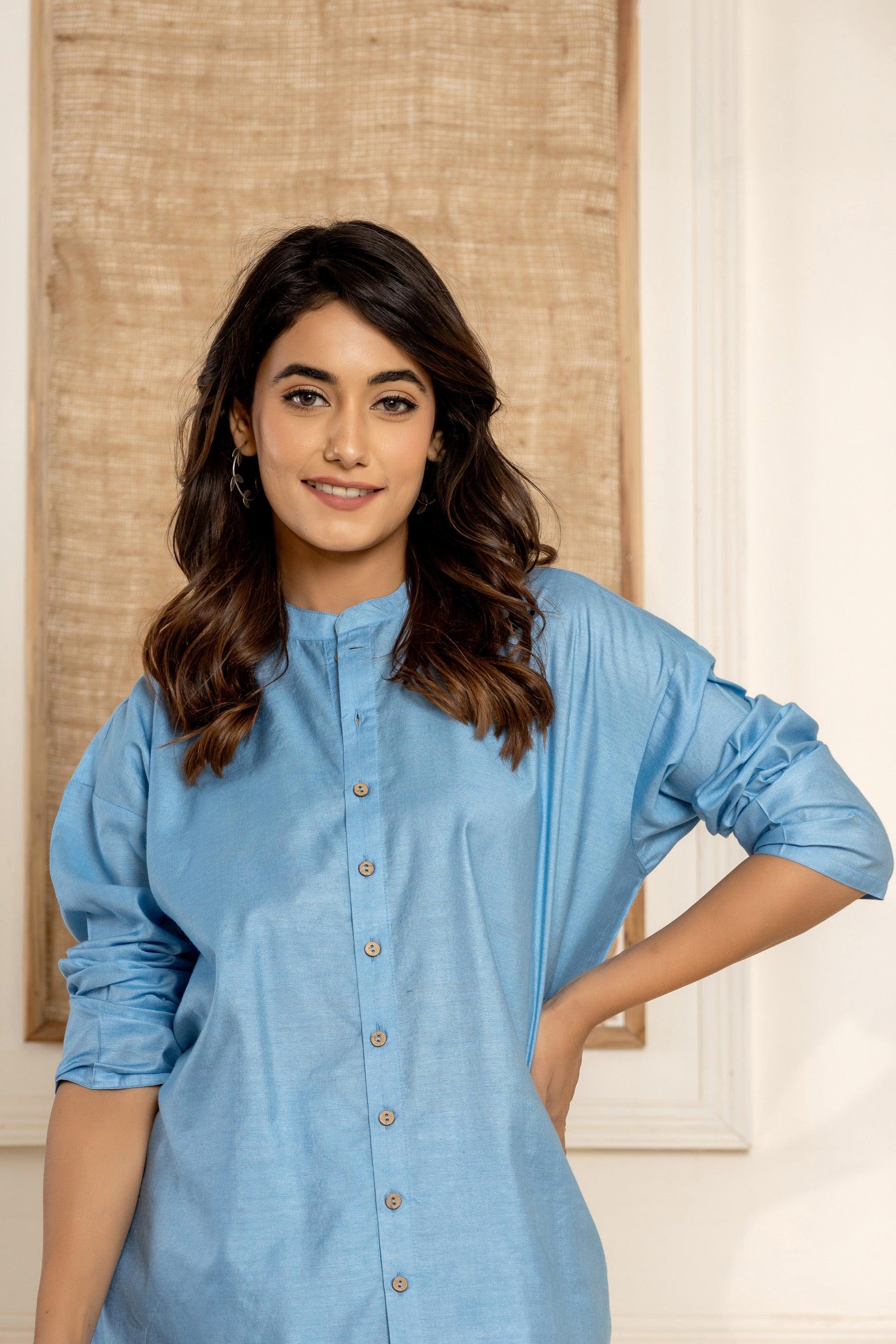 Ocean Waves Loungewear| Mulberry Silk | Women Loungewear - paizlie