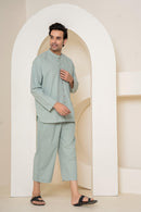 Olive Ease Loungewear | 100% Poplin Organic Cotton | Men Loungewear - paizlie