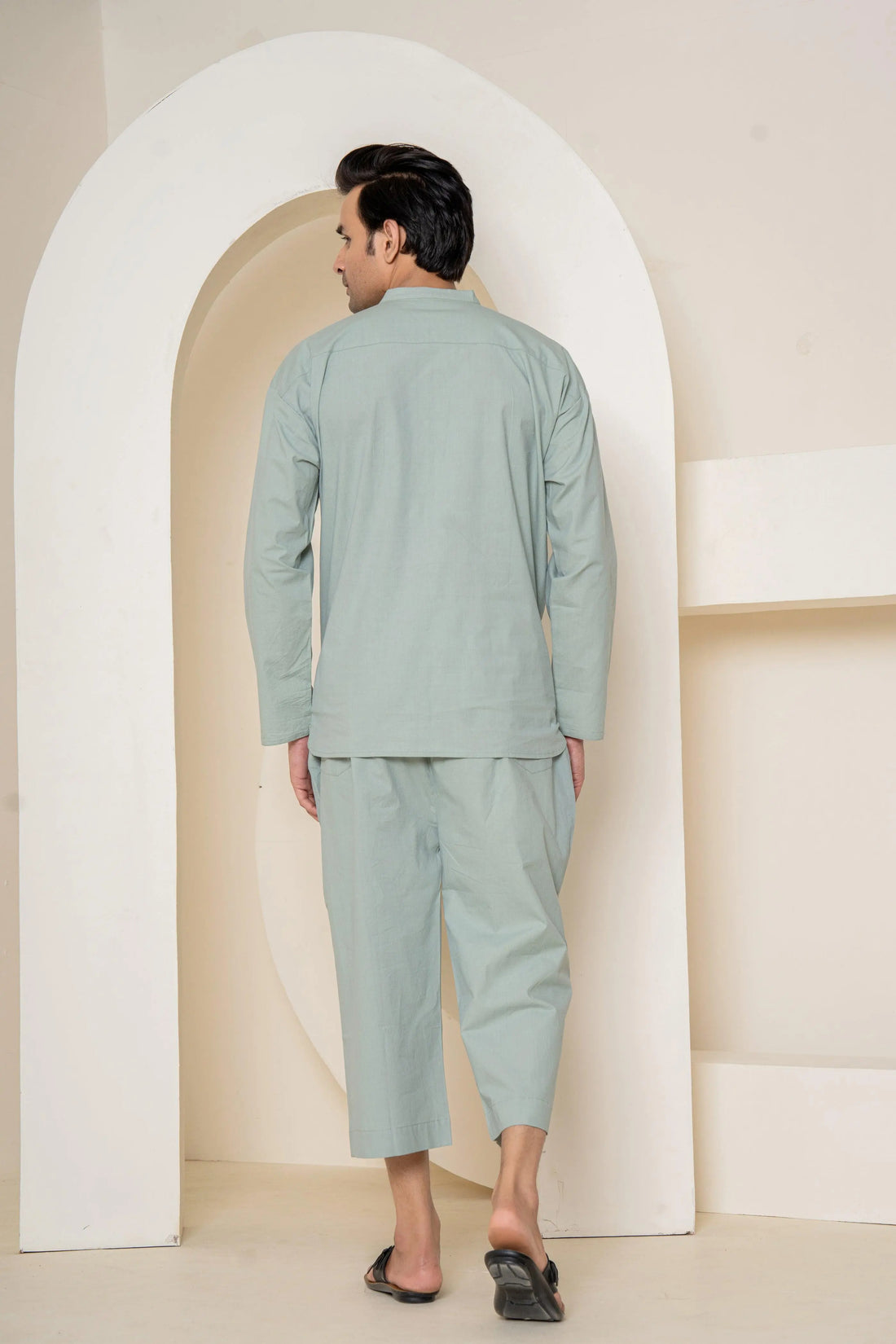 Olive Ease Loungewear | 100% Poplin Organic Cotton | Men Loungewear - paizlie