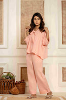 Fuzzy Peach Loungewear | Organic Cotton | Women - paizlie