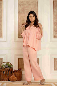 Fuzzy Peach Loungewear | Organic Cotton | Women - paizlie