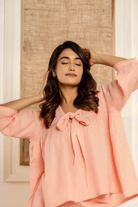 Fuzzy Peach Loungewear | Organic Cotton | Women - paizlie