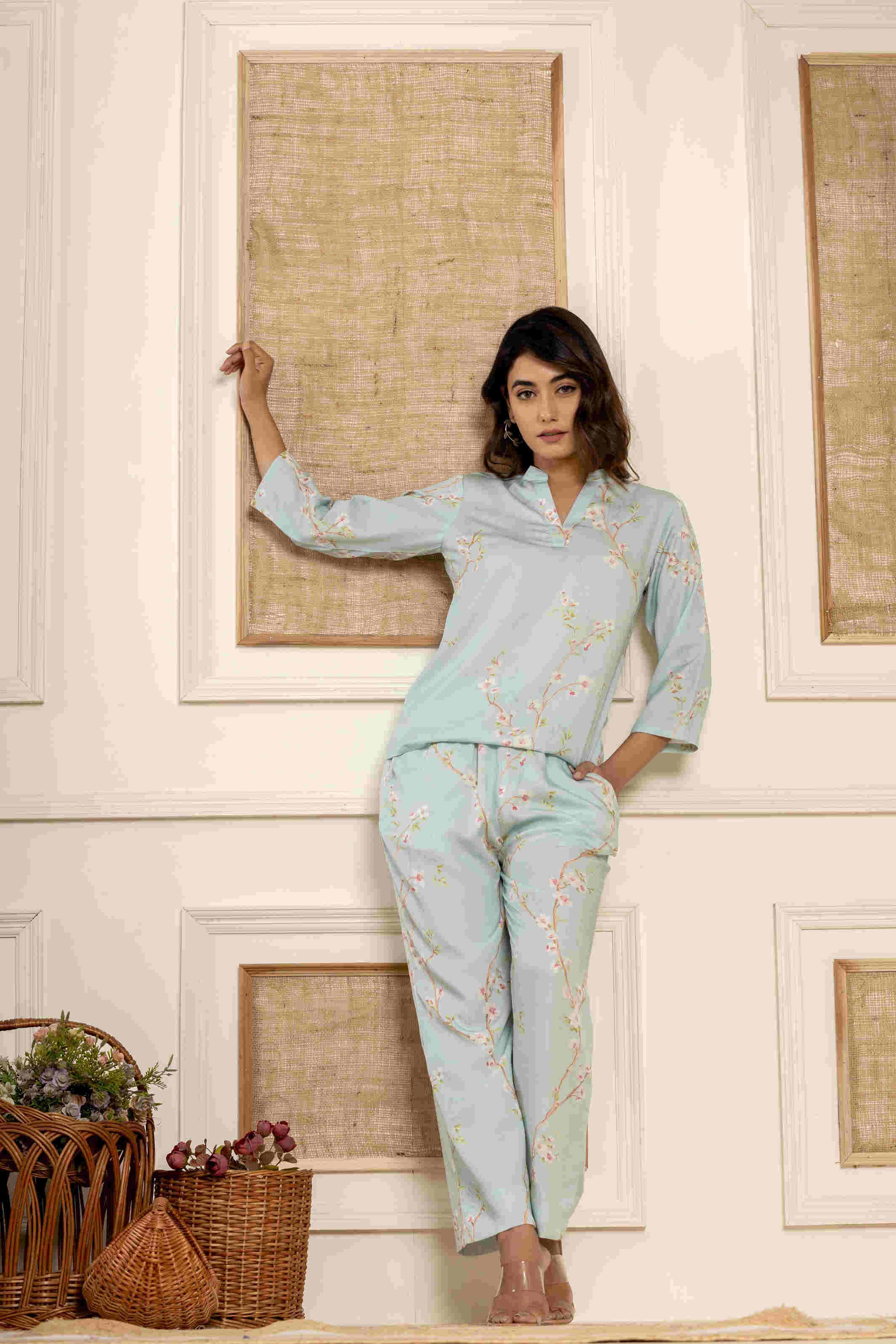 Floral Dreams Loungewear | 100% Tencel Fabric | Women - paizlie