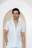 Azure Skyscape Loungewear | 100% Cambric Cotton | Men - paizlie