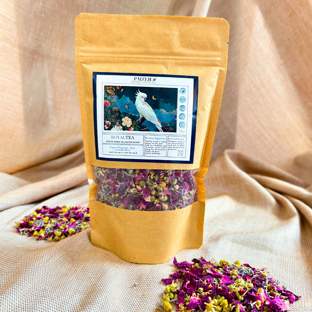 RoyalTea | Organic Herbal Tea | Chamomile, Rose, &amp; Lavender Blend